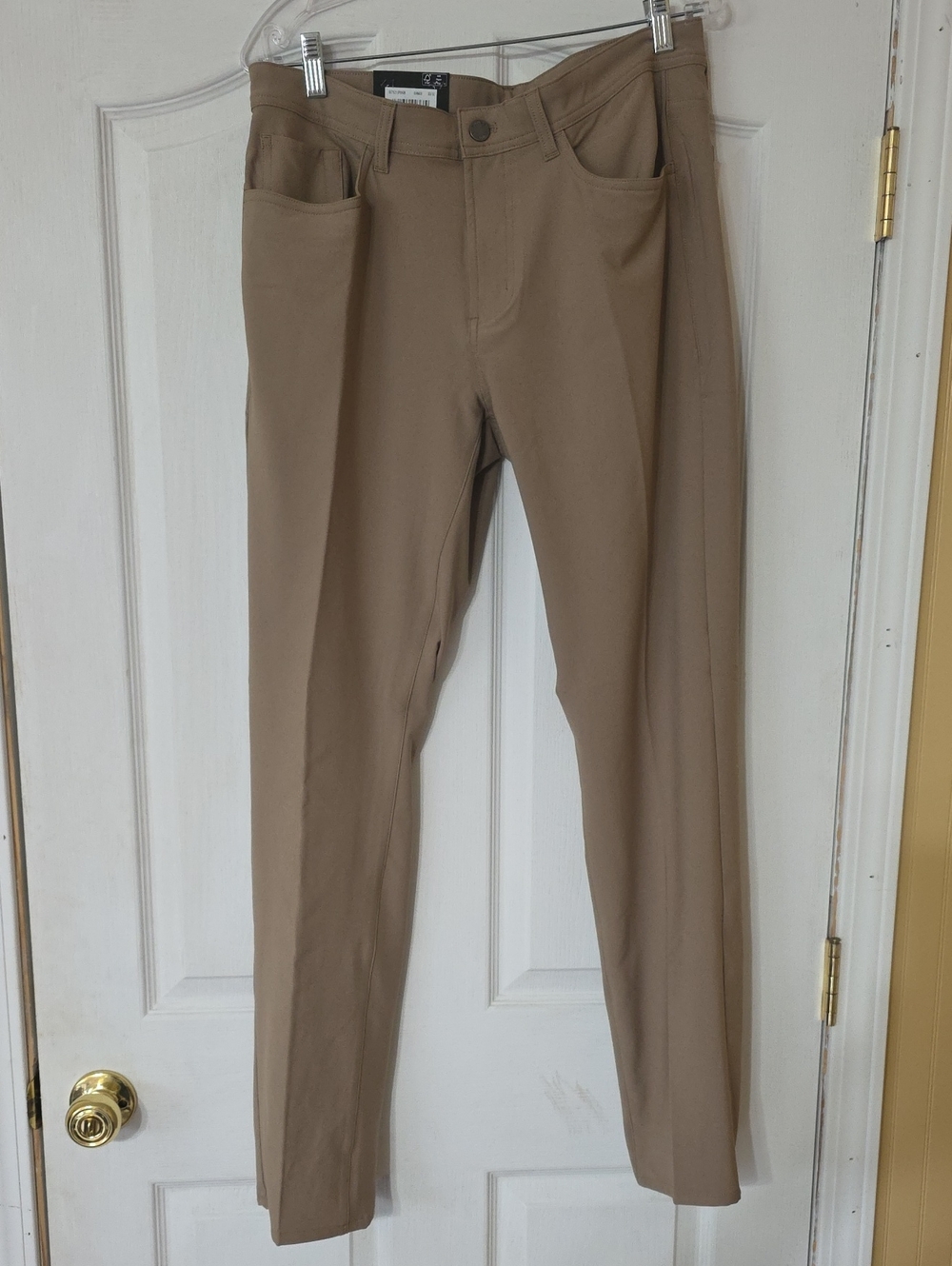 Dunning Men's Tan Stretch Casual Pants 33 X 32